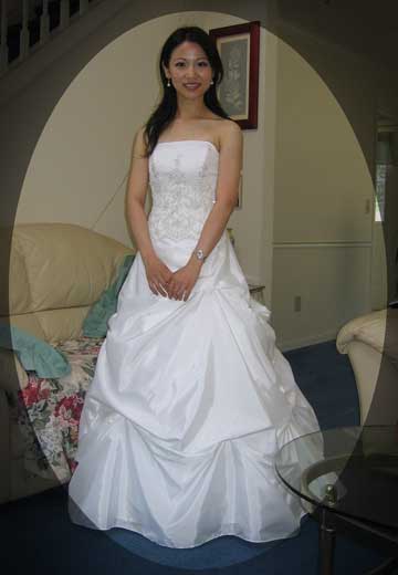 Wedding dress alteration by Ruth, Bridal Alterations by Ruth in Raleigh NC