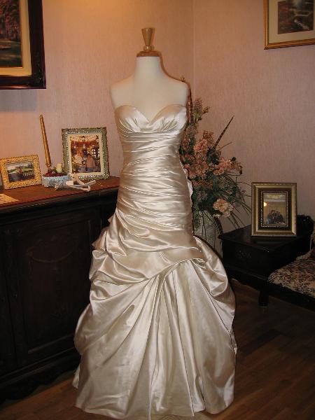 Wedding dress alterations, over bustle by Bridal Alterations by Ruth