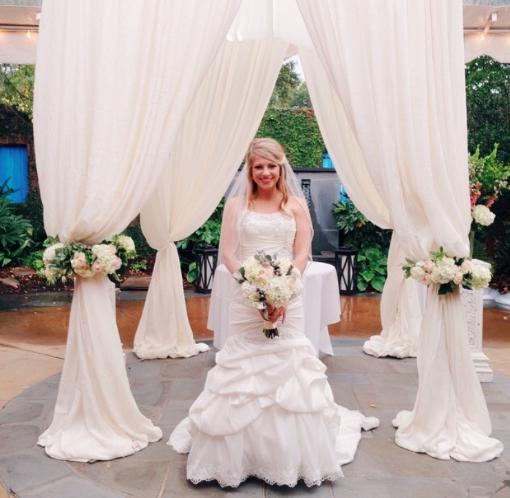 Liza's wedding gown, Bridal Alterations by Ruth