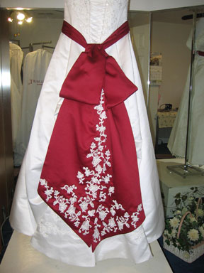 Wedding dress alterations, combination bustle by Bridal Alterations by Ruth
