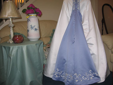 Wedding dress alterations, over bustle by Bridal Alterations by Ruth