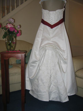 Wedding Dress Alterations: Royal Bustle