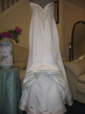 Wedding Dress Alterations: Royal Bustle